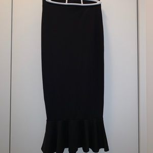 *holiday sale* fit and flare black dress skirt